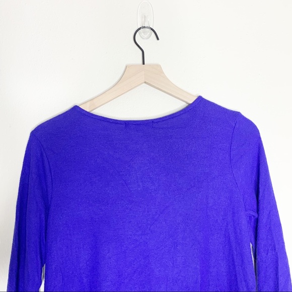 NWT Gibsonlook Blue Twist Front 3/4 Sleeve Top XS - Picture 6 of 8
